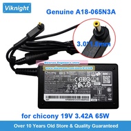 Genuine 65W CHICONY A18-065N3A AC Adapter 19V 3.42A Charger for Acer N19W2 N19H3 N20C5 N18Q13 SF313-