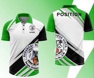 Custom Barangay Pisition new edition fashion free custom button polo shirt 3D