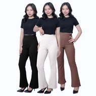 Flare Pants Women's Highwaist Pants | Flare Knit Trousers