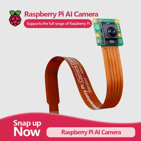 Official Original Raspberry Pi AI Camera with Sony IMX500 AI sensor and RP2040 MCU