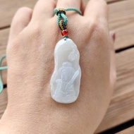 親翠 天然翡翠 冰晴寶寶虛空藏 牛虎守護神調整式繩鏈 佛系