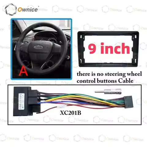 Ownice 9 Car Radio Fascias for Ford C-Max S-Max Connect Fiesta Fusion Galaxy Kuga Mondeo Transit 200