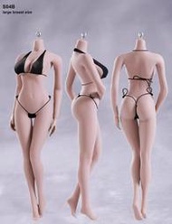  【 S04B - 白膚 - 連腳 】PHICEN 1/6 TBLeague 鋼骨包膠女素體 玩模坊 模型