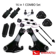 [16 IN 1] Front Lower Arm Link Bush Abs Mounting Cover Rack End Tie Rod End - Perodua Kembara 98-08