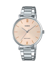 casio นาฬิกาผู้หญิง สายสเตนเลส รุ่น LTP-VT01D คาสิโอ้ LTP-VT01D ตัวล็อคแบบบานพับ ของใหม่ของแท้100% ป