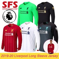 【SFS】Top Quality Liverpool Home Red Black Goalkeeper White Away Football Jersey  Long Sleeve Thailan