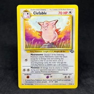 Vintage Pokemon TCG Clefable 17/64 1999 Jungle Unlimited Trading Card Game Collectibles Pokemon Card