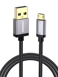 UGREEN Micro USBケーブル 在宅勤務 急速充電 USB Android 高速データ転送 ナイロン編組み Micro USB Xperia PS4 Galaxy カメラ等対応 1m