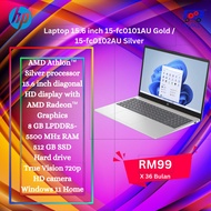 HP 15.6 inch 15-fc0101AU GOLD / 15-fc0102AU SILVER (RM99 Sebulan)
