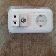 Cp CONTACT STOP + UNIVERSAL CONTACT STOP + PANASONIC WIDE SERIES TV OUTLET
