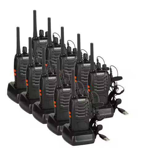 1-10PCS Baofeng BF-888S PMR446/Baofeng BF-88E PMR446 Updated Version of 888S License-Free Two Way Ra