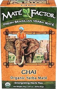 The Mate Factor Organic Yerba Mate Tea Chai -- 20 Tea Bags