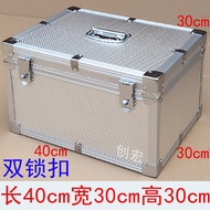 Aluminum Alloy Receipt Box Cash Box Tool Box Cash Register Coin Box Portable File Instrument Box Cas