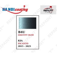 Scratch Removal Spray Paint for KIA K3, DARK BLUE, METALLIC color code B4U - GRAVITY BLUE, genuine R
