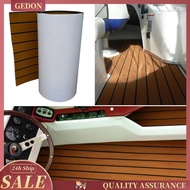 [Gedon] EVA Foam Faux Teak Boat Sheet 6mm Thick 94 x 18 inch Non-Skid Self-Adhesive Marine Yacht Flooring Mat Recreational Vehicle RV