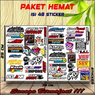 ND Sticker Striping Sponsor Racing Stickers Cool Words Stickers Gokil Set Pack Latest VIRAL Contents