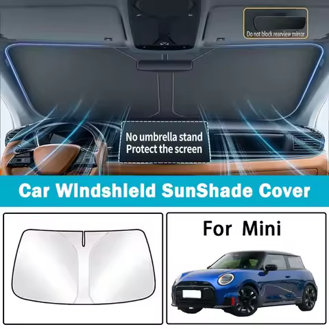 For BMW MINI Electric MINI COOPER ACEMAN JCW Car Sunshade Front Sunscreen Thermal Insulation Parasol