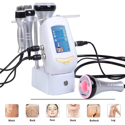 4 in 1 Facial Care Ultrasonic Liposuction Cavitation Machine 40K Cavitation Lipo Slimming Skin Tight