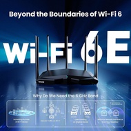 Tenda WiFi6 Router AX1500-AX5700 Tri-Band Gigabit Wi-Fi 6E Mesh Router Wireless Roteador Gigabit pk 