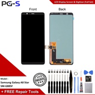 FullSet Ori LCD Samsung Galaxy A8 Star SM-G885F SM-G8850 SM-G885Y LCD Touch Screen & Digitizer Black