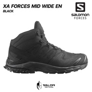 Salomon - XA Forces Mid Wide EN [Black] สำหรับหน้าเท้ากว้าง รองเท้าเดินป่า รองเท้าผู้ชาย คอมแบท ลุยโ