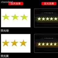 Five-pointed Star Reflective Sticker Warning Sign Reflective Strip Warning Sticker Car Electric Vehicle Motorcycle Body Decoration Sticker