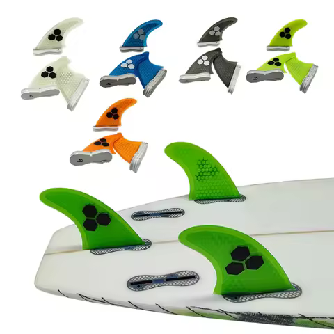 UPSURF FCS 2 FINS Surf Fin G5/G7 Surf Fin Quillas surf For Sup Thuster Fins 3pcs Honeycomb Fiberglas