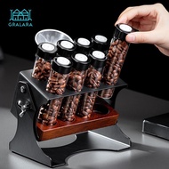 [Gralara] Single Dose Coffee Bean Storage Tubes, Glass Vials, Transparent, Adjustable Tilt, Espresso