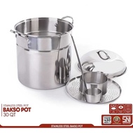 SUPRA BRAND 30 QT STAINLESS STEEL POT MEATBALLS SP-30-BP