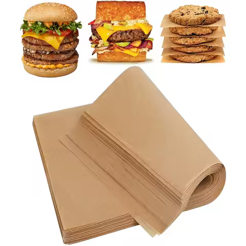 50/100Pcs Parchment Paper Baking Sheets Non-Stick Precut Baking Parchment Baking Paper Will Not Curl