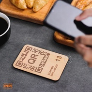 INPI HOUSE Signage Table Number - Menu Sign, Table Number, Promotion - Wood Decorative Items