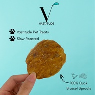 Vastitude Pet Food - Slow Roasted Duck Brussel Sprouts (50g) | 100% Natural | Dog and Cat Treats