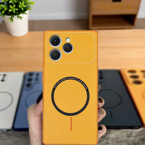 For Tecno Spark 40 Case Tecno Spark 40 4G Phone Case Tecno Spark 40 Cover KM5 Shookproof Color magne