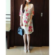 MODERN FILIPINIANA HAND PAINTED BARONG DRESS FOR WOMEN