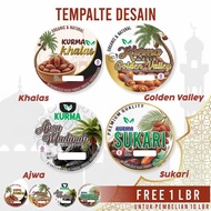 Round Date Label Stickers, 54 Pcs Date Stickers Glossy Sticker Label