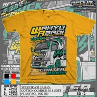 KAOS TRUK WAHYU ABADI ANAK USIA 8-12 TAHUN TERBARU RFOUR TRUCK APPARELL KAOS ANAK GAMBAR TRUCK WAHY