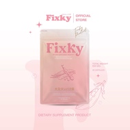 Fixky ฟิกกี้ฮอร์โมน ผลิตภัณฑ์เสริมอาหาร เพิ่มฮอร์โมนเพศหญิง สกัดจากถั่วเหลือง [ 1 ซอง 30 แคปซูล ] สิ