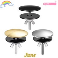 JUNE1 Sink Hole Cover, M6 Stainless Steel Faucet Hole Cover, Black Silver Sink Plug