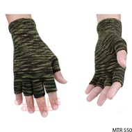 Army Knitted Gloves 1/ 2 Fingers - MTR 550