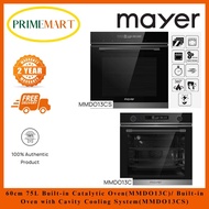 MAYER: 60cm Built-in Oven with Cavity Cooling System - MMDO13CS / 60cm 75L Built-in Catalytic Oven - MMDO13C!