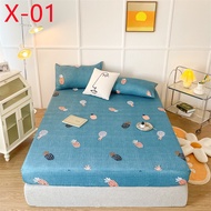 PLAIN COLOR COTTON CADAR BEDSHEET ONLY KUN CADAR MURAH GETAH KELILING fitted bedsheet/Mattress cover