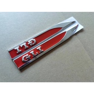VW POLO Golf 4 5 6 7 MK4 MK5 MK6 MK7 3D GLI Chrome Black RedEmblem Fender Side Decal badge sticker**