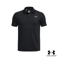 Under Armour UA Boys Performance Stripe Polo อันเดอร์ อาร์เมอร์ เสื้อออกกำลังกาย สำหรับเด็กผู้ชาย