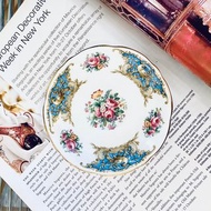 1850英國製 FOLEY BONE CHINA MONTROSE 玫瑰莊園骨瓷小碟