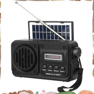 Solar Emergency Radio Multifunctional Portable Emergency Radio Rechargeable Solar Bluetooth Speaker 