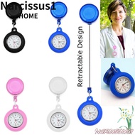 NARCISSUS Pocket Watch Silicone Brooch Pin Clip-on Fob Watch