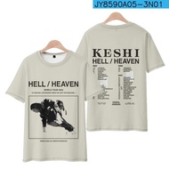 [S-5XL]【HOT】 Tshirt Keshi The Hell/Heaten Tour Merch Crewneck Short Sleeve Tee Women Mens TshirtS-5X