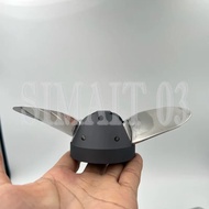 6374/6384 Folding Propeller Stainless Steel | 2-Blade Kayak Thrust Prop for Efoil/Outboard Motor | F