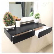 MINIMALIST DRAWER SHELF SHELF FLOATING WALL HANGING DRAWER 2 60 CM BLACK