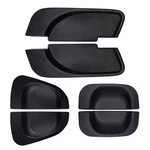 Door handle Protector for Toyota Hiace 200 series 2013-2023 Door Handle Cover Carbon Fiber Pattern 6